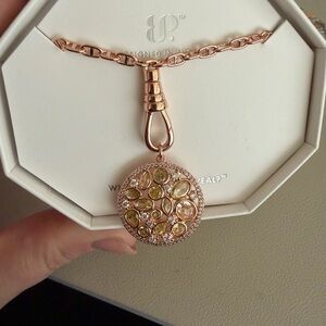 ✨ Bomb Party “All That Glimmers, Stays” Necklace – Rose Gold ✨